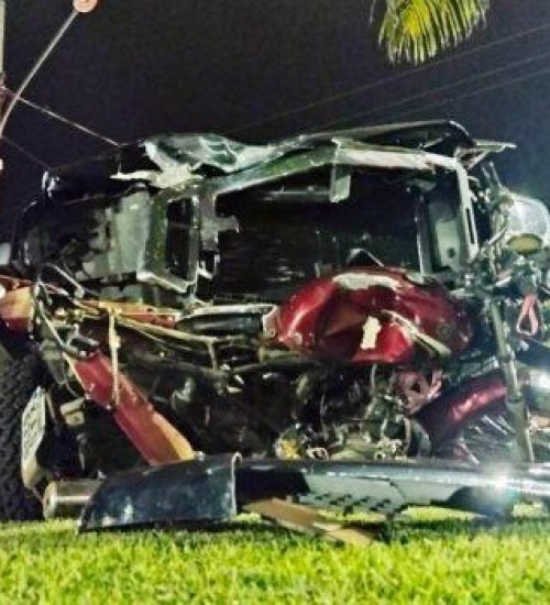 Nortão: Motociclista morre ao ser atropelado por F-250 e arremessado por 25 metros