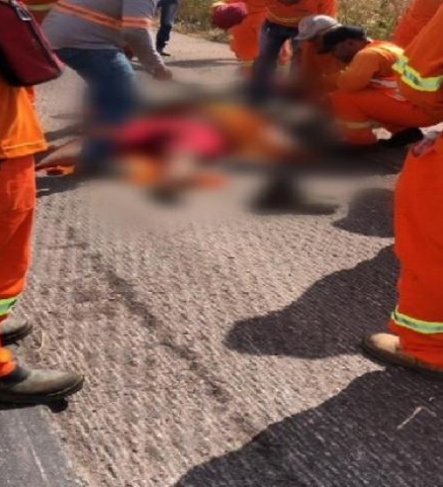 Funcionário de empresa de asfalto morre após ser atropelado na BR-163